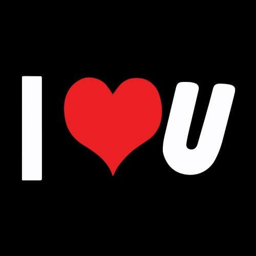I LOVE U, majica za nosečnico - slika 2