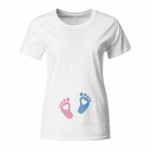 Nogice - fantek ali punčka, raztegljiva majica za nosečnice