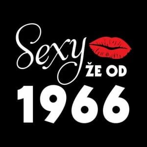 Alternative view of Sexy že od 1966, ženska majica z letnico po želji