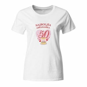 Najboljša abrahamka 50, ženska majica