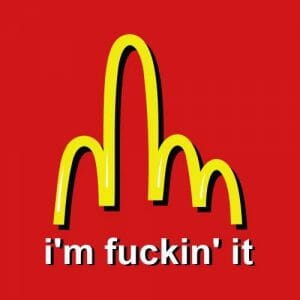 Alternative view of I'm f*ckin' it, majica