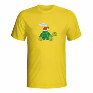 Želva in polž, majica