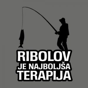 Alternative view of Ribolov je najboljša terapija, majica
