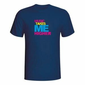 Music takes me higher, majica