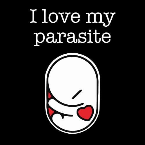 I love my parasite, majica za nosečnice z napisom - slika 2