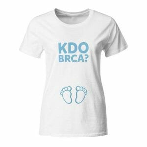 Kdo brca (fantek) - nosečniška majica z vašim napisom