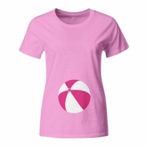 Žoga, raztegljiva majica za nosečnico