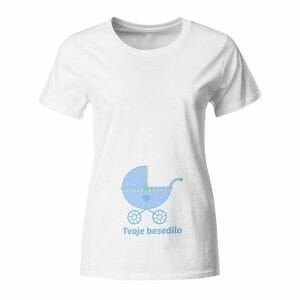 Otroški voziček (fantek), majica za nosečnico