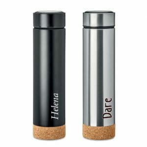 Termo steklenica z gravuro, 450 ml kovinska