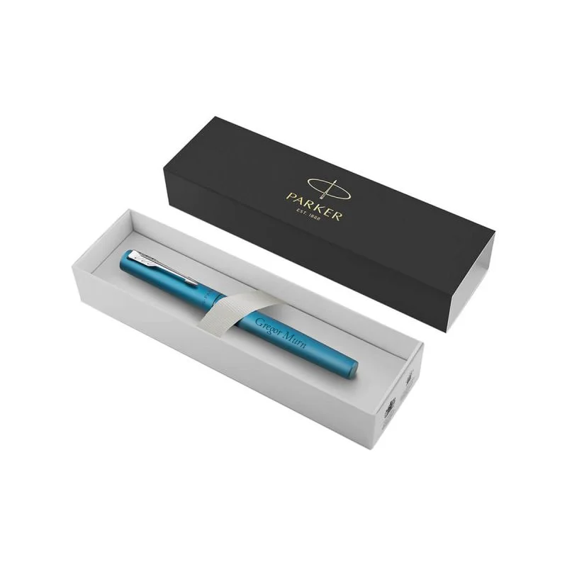 Parker nalivno pero vector xl turkizno z gravuro