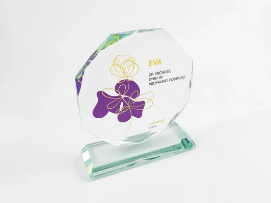 Steklena plaketa EVA